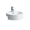 LF Halbeinbau-WT LIVING CITY 460x460x155 rund 1 Hl. m.Ül. weiß
