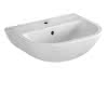 sanibel 3001-Handwaschbecken runde Form 450x355mm weiß