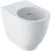 GE Acanto Stand-WC Tiefspüler, erhöht geschlossene Form Rimfree, weiß KeraTect