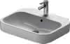 DU Waschtisch Happy D.2 600 mm mit ÜL, m it HLB, 1 HL, weiß
