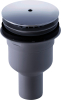 DU Duschwannenablauf, Abgang senkrecht A blaufdurchmesser 90mm, chrom