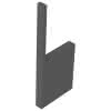 SD Wandmodul Duschplatz halbhoch 1200x1200x175