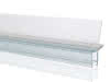 Hüppe Ablaufleiste für 8mm Glas 2100mm lang, Nr. 070003