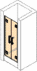Pendeltür Nische 120/2000 ESG AP design4YOU 3.0, chr-glanz