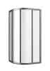 sanibel 1001-V-Kreis-Duschwand Schiebe- tür 900x1850mm R550 silber/Aquaperl