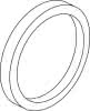 IS Distanzrahmen, rund, d:163mm, A962464AA, inkl. Rosette, Chrom