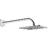 HA Kopfbrause HANSAVIVA 0418 Ros. eckig 1-strahlig 200x200 mm, G1/2 Ausld. 400