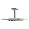 HA Kopfbrause HANSAVIVA 0419 Ros. eckig 1-strahlig 250x250 DN15 chr