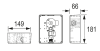 CONTI+ iQ U3A,Rohbauset,m.UP-Gehäuse, Ventilk. Absperrv.f.A50
