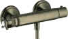 HG Thermostatmischer Aufputz Axor Montreux brushed nickel für Brause
