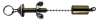 Kettenhalter versenkbar mit Kugelkette d.3,6mm 40cm lang und Deckrosette d.20mm