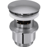 sanibel-Design-Ablaufventil Druckverschl rund gewölbt DN 32 (11/4") x 63 mm verch