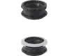 Spülrohrverbinder 55mm Spülkasten (95R) schwarz mit Rosette