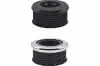 Euro-WC-Verbinder schwarz m.R. Nr.735382 55 mm WC-Innenstutzen/Spülrohr 38-45 mm