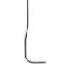 Spülrohr 28/26mm x 250 x 700mm lang 45mm gekröpft f.Druckspüler 3/4" verchr.