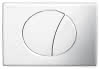 WC-Betätigungsplatte MEPA Ellipse 2-M Kunststoff Mattchrom