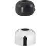 Urinal-Verbinder (68R) Nr.180016 schwarz m.Rosette