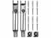 Kippspiegelgarnitur messing-verchromt bis 15 kg, 494120