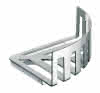 EC Eckwandkorb system2 00133 m. verdeckter Wandbefestigung  chr