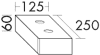 BB gr. Box m. Deckel (ACBX013) Zubehör, 250x125x60