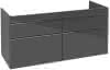 VB Waschbeckenunterschränke Venticello A 93001 1253x590x477mm Eckig Glossy Grey