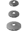 Gewinderosette 3/4" Höhe 30mm Außen-d. 80mm verchromt