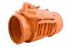 airfit Rückstauklappe DN 110, aus PP für waagerechte Montage, orangebraun