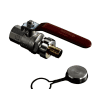 OVENTROP Ms-Kugelhahn m.Schlauchverschr. DN15,R1/2"IG,PN16,Temp.von -20 bis 120 C