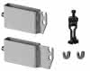 Kermi Trägerset für Standkonsolenfuß 60x10mm weiss, Typ 12 + 33, ZB03090001