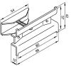 Zehnder Halter BHK, RAL 9016 775011