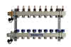 Schütz Verteiler Typ Komfort 90-3 aus Edelstahl 9 Heizkreise L=520mm, 3053417