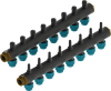 SBK Universalverteiler 5000 2" KST 08-fach Abgang 40mm