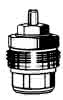 Heimeier Ersatz-Oberteil Voreinstellung 3/8", 1/2" und 3/4", 2101-02.299