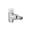 Oventrop Eckventil Baureihe E DN 15 1/2" Edelstahl-Design M 30x1,5, 1163082