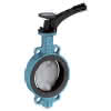 EBRO Absperrklappe Z 011-A therm mit Metall-Rastenhandhebel DN 50