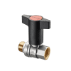OVENTROP Kugelhahn "Optibal",Knebelgriff DN32, 11/4"IG, 11/4"AG, PN16, Ms,1077310