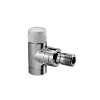 OVENTROP Thermostatventil "Baureihe E" DN15, 1/2", PN10, Eck, anthrazit