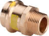 Viega Übergangsstück mit SC Profipress G 2611 für Gas in 18mm x R1/2AG Rotguss