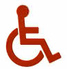 HEWI Symbol Barrierefrei Ser 801, selbstklebend orange