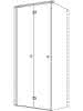 sanibel 1001-Falttür A18 für Trennwand TFT 1000x1850mm silber/ESG