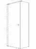 sanibel 1001-Trennwand A18 W 750x2000mm silber/ESG