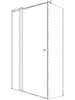 sanibel 1001-Pendeltür A18 Trennw. Fest- element TPF 900x2000mm silber/ESG