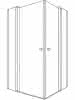 sanibel 1001-Eckdusche Pendeltür A18 EPF L/R 750x1850mm silber/ESG