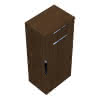 sanibel-Mittelschrank 2.0 FLEX UHIG045R rechts 450x980mm Eiche Cashmere