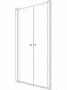 sanibel 1001-Pendeltür A18 Nische 2-tlg NP2W 900x1850mm silber/ESG