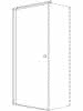 sanibel 1001-Pendeltür A18 für Trennwand TPW 800x2000mm silber/ESG