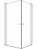 sanibel 1001-Eckdusche Pendeltür A18 EPW L/R 800x2000mm silber/ESG