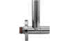 sanibel-Design-Eckventil rund Schlauch- verblendung 70 mm DN 15 (1/2") verchromt