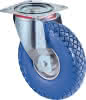 Lenkrolle D.260mm Trgf.160kg m.Platte