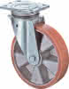 Lenkrolle D.200mm Trgf.600kg m.Platte